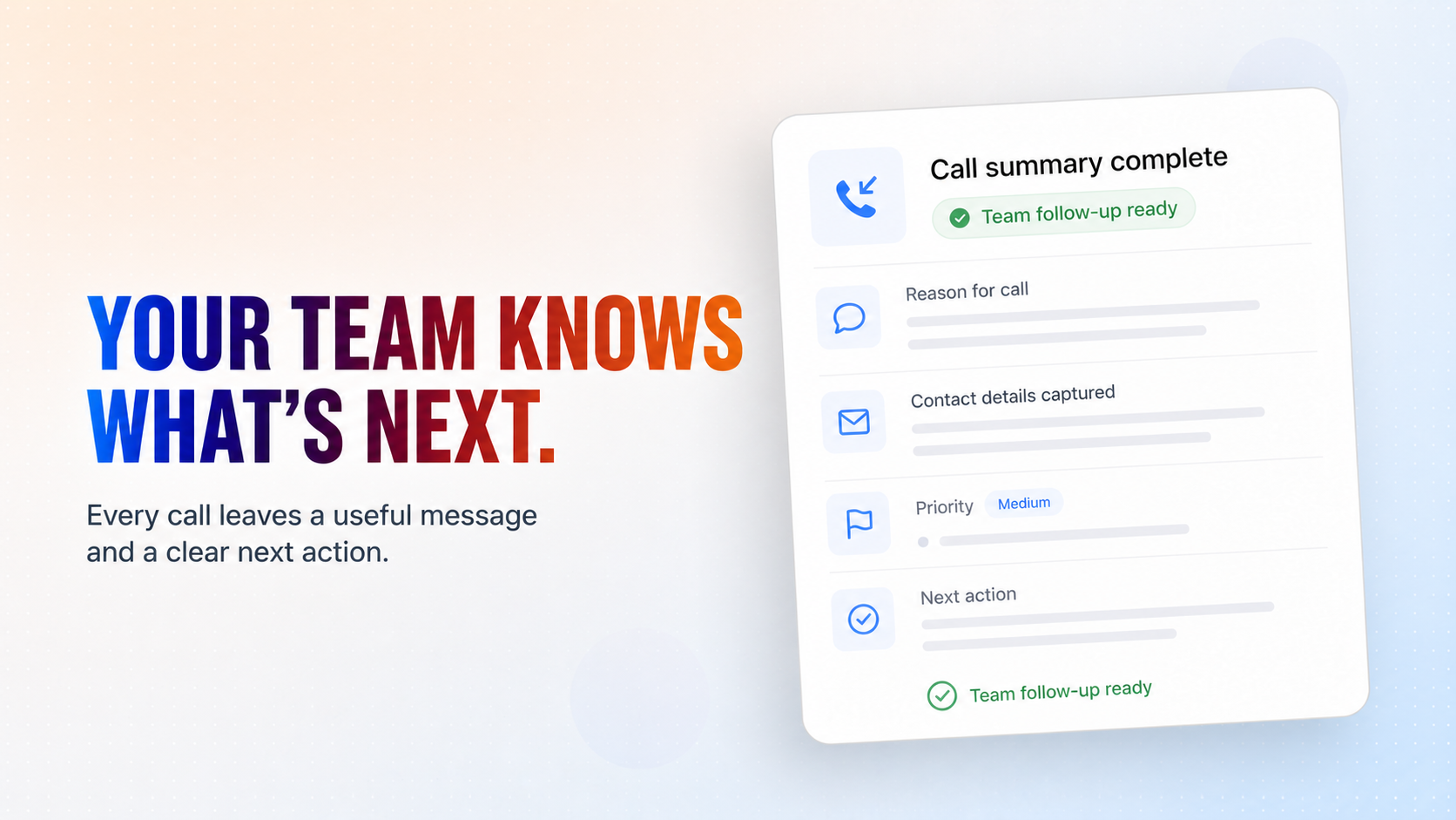 Collect the Essential Details and Send One Clear Team Notification.
