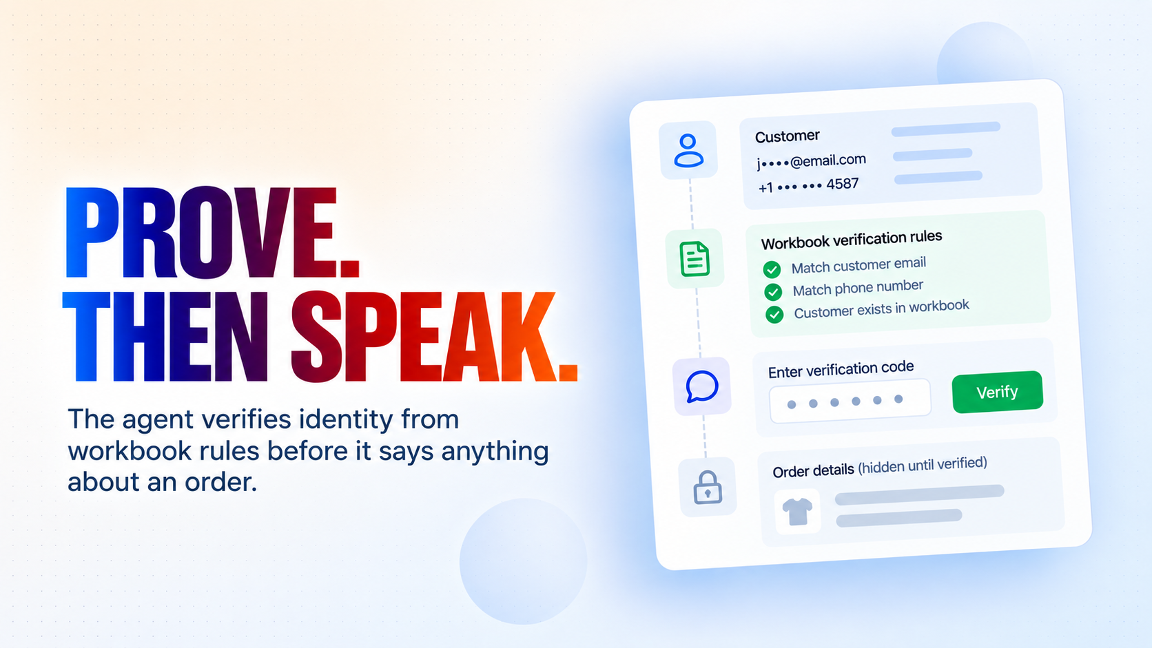 Prove, then speak. Prove, then speak.
