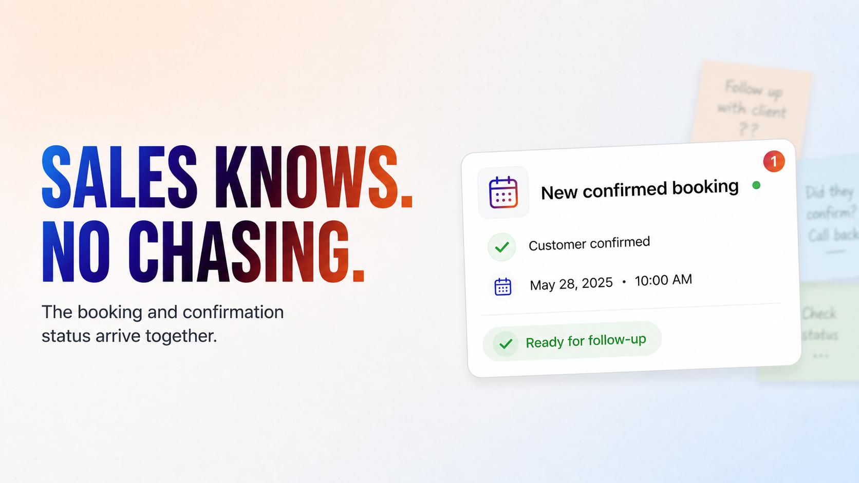 Appointment Confirmation Follow-Up & Sales Notification Agent